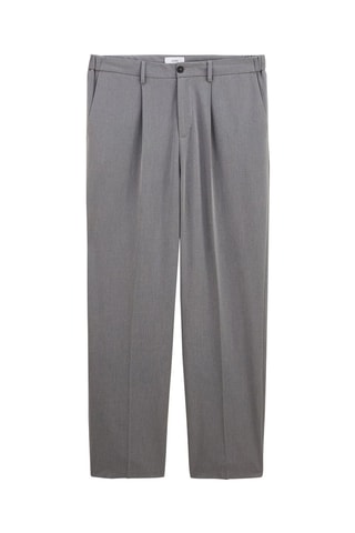 Pantalon large - Gris clair