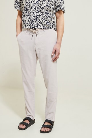 Pantalon slim - Beige