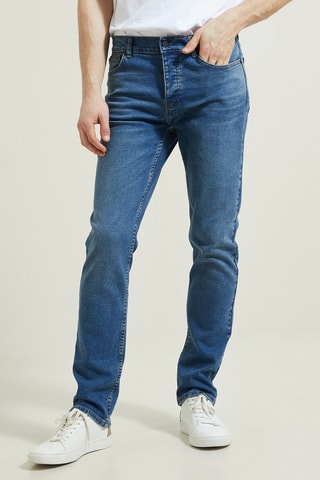 Jean straight - Bleu - Longueur 34