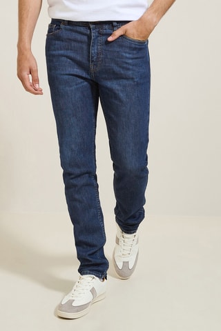 Jean straight - Bleu - Longueur 34