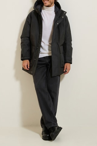 Parka à capuche - Noir