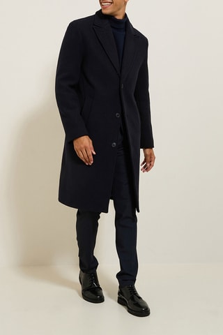 Manteau en laine - Bleu marine