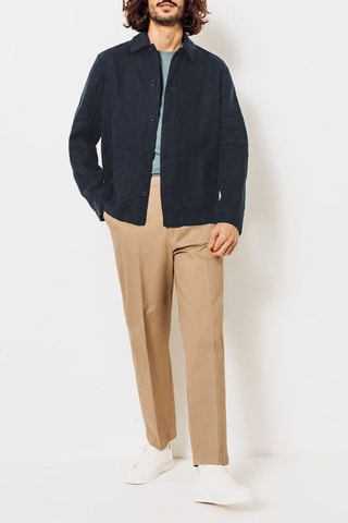 Veste en lin - Bleu nuit