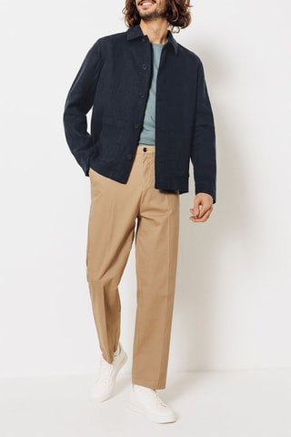 Veste en lin - Bleu nuit