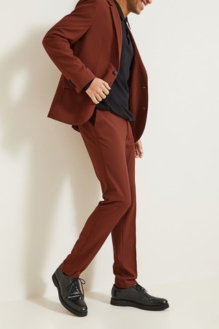 Veste de costume extra slim - Rouge foncé