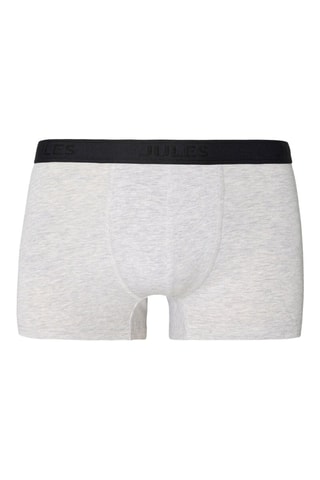 Boxer en coton biologique - Gris clair chiné