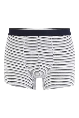 Boxer en coton biologique - Blanc et noir
