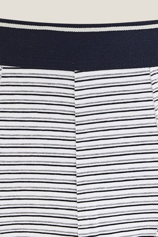 Boxer en coton biologique - Blanc et noir