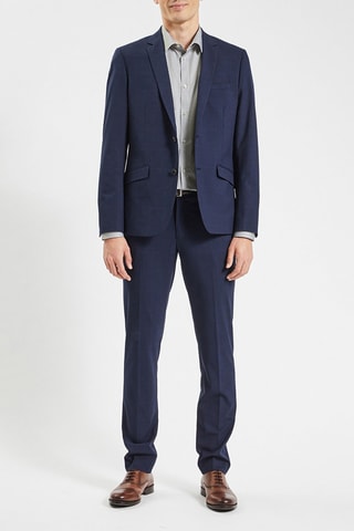 Chemise slim - Ecru et gris clair