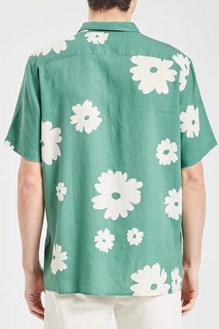 Chemisette regular en lin - Vert