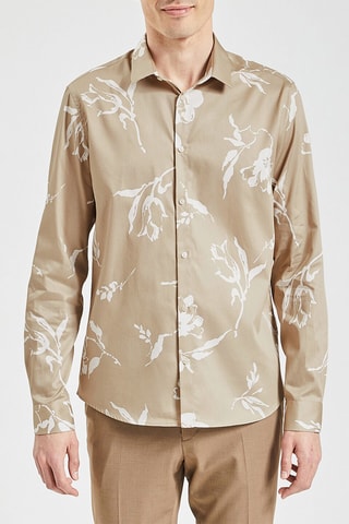 Chemise slim - Beige