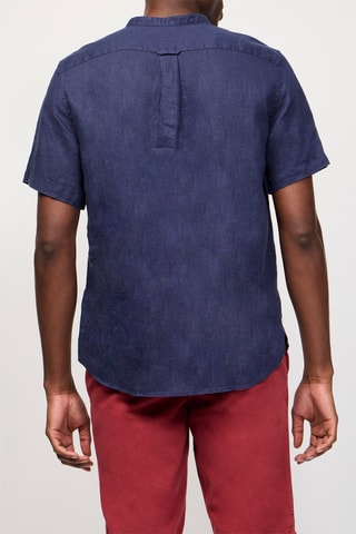 Chemisette en lin - Bleu