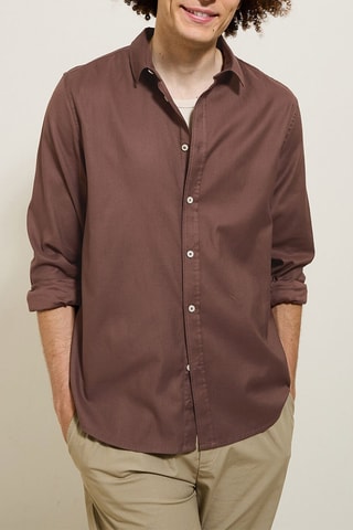 Chemise regular - Marron