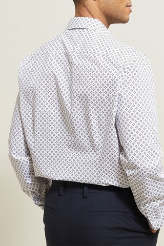 Chemise slim en coton biologique - Blanc