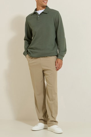 Polo en coton biologique - Kaki
