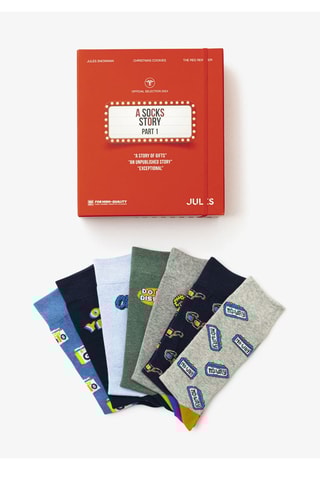 7 paires de chaussettes - Bleu marine et gris