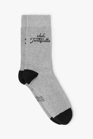 Chaussettes en coton biologique - Naturel et gris