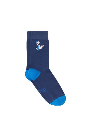 Chaussettes en coton biologique - Bleu marine