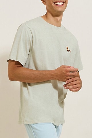 T-shirt - Vert d'eau chiné