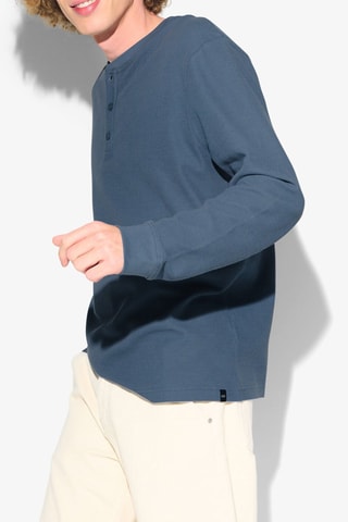 T-shirt regular en coton biologique - Bleu pétrole