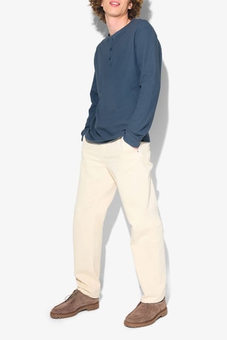 T-shirt regular en coton biologique - Bleu pétrole