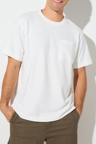 T-shirt relax en coton biologique - Blanc