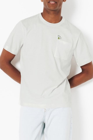 T-shirt regular en coton biologique - Blanc
