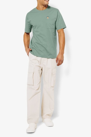 T-shirt regular en coton biologique - Vert olive