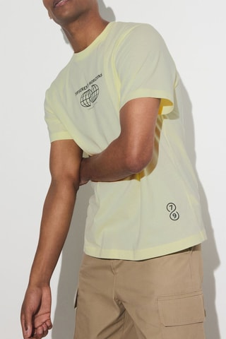 T-shirt regular - Jaune