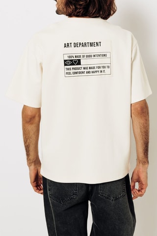 T-shirt relax en coton biologique - Blanc