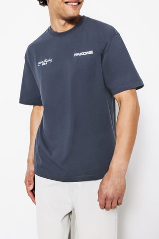 T-shirt relax - Bleu Foncé