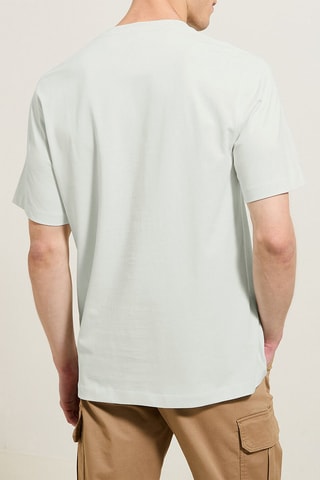 T-shirt regular en coton biologique - Ciel