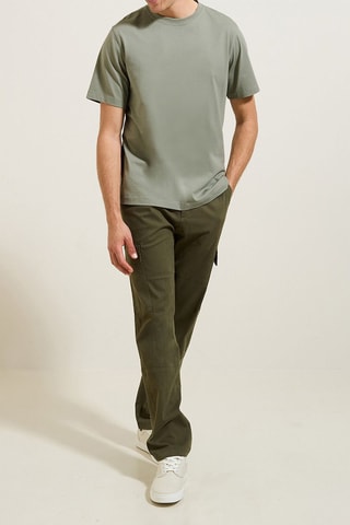 T-shirt regular en coton biologique - Vert d’eau