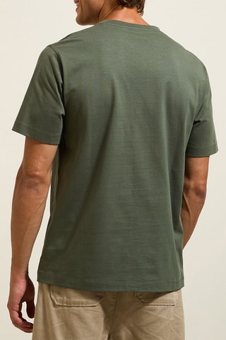 T-shirt regular en coton biologique - Kaki