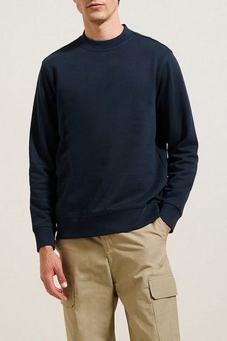 Sweat en coton biologique - Bleu foncé