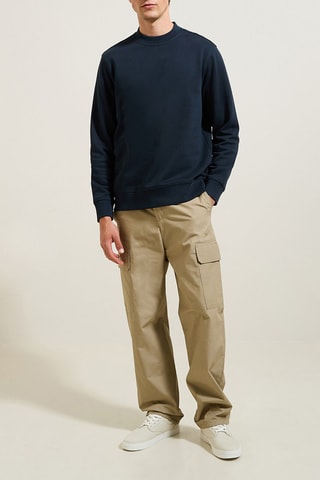 Sweat en coton biologique - Bleu foncé