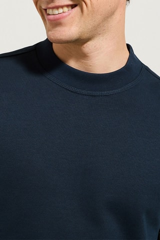 Sweat en coton biologique - Bleu foncé