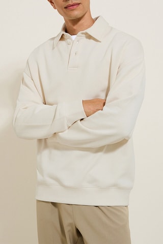 Sweat en coton biologique - Ecru