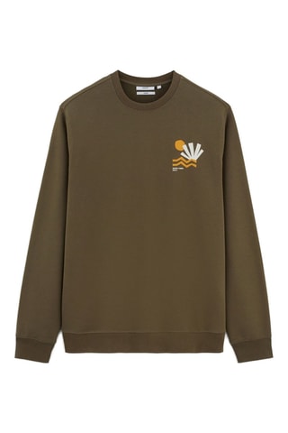 Sweat en coton biologique - Kaki