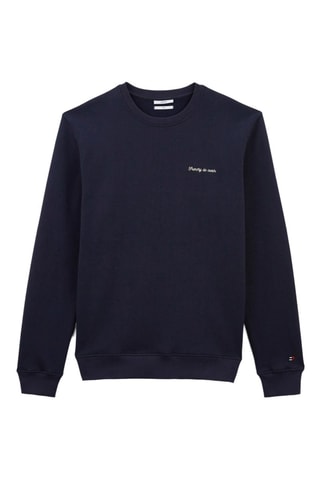 Sweat en coton biologique - Bleu