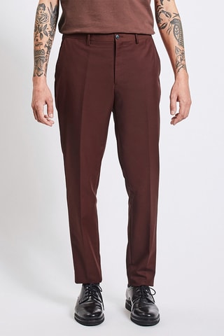 Pantalon de costume slim - Rouge