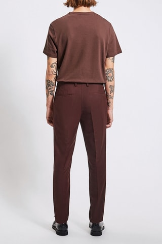 Pantalon de costume slim - Rouge