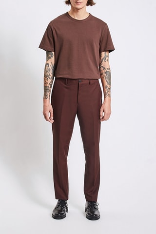 Pantalon de costume slim - Rouge