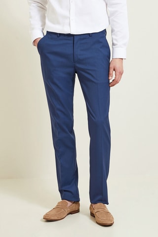 Pantalon de costume slim - Bleu
