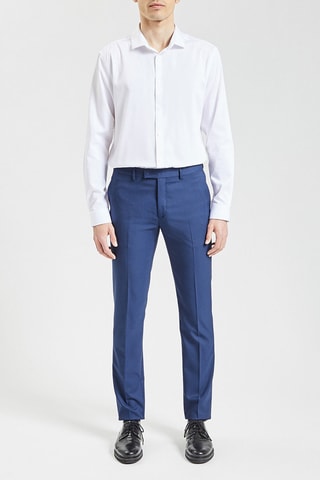 Pantalon de costume slim - Bleu