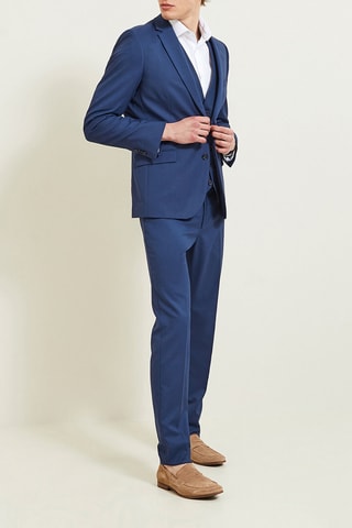 Pantalon de costume slim - Bleu