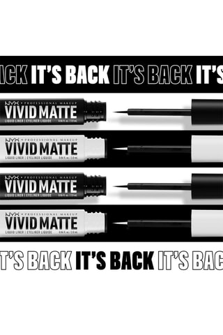 Eyeliner líquido mate Vivid Matte - Black - 2 ml