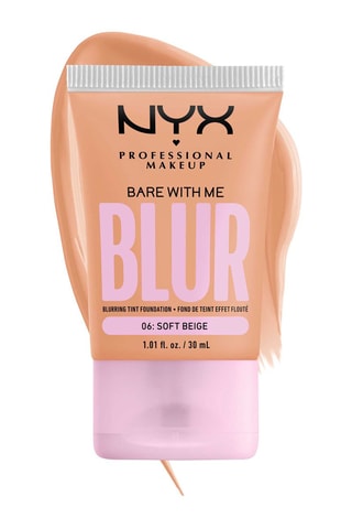 Base líquida vegan acabamento aveludado 12 h Bare With Me Blur - N°06 Soft Beige - 30 ml