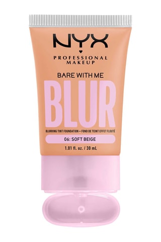 Base líquida vegan acabamento aveludado 12 h Bare With Me Blur - N°06 Soft Beige - 30 ml