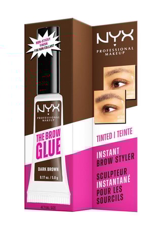 Gel de esculpir fixador para sobrancelhas 16 h The Brow Glue - Dark Brown - 5 g